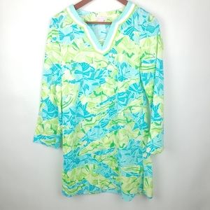 Lilly Pulitzer Alligator Print Caftan Tunic S